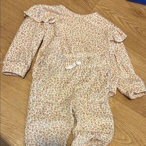 Cat & Jack Pink and Tan Baby Onesie